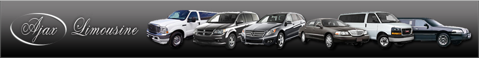 Ajax Limousine, Ajax Limo Service for wedding, corporate, airport transporation and special events
